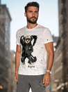 Bedrucktes Herren-T-Shirt weiß Dstreet RX5656
