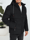 Herren Steppwinterjacke mit Kapuze schwarz Dstreet TX5060