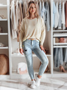Damen Denim Skinny Hose mit Verzierung LUMITTA blau Dstreet UY2429