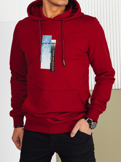 Herren Kapuzenpullover Farbe Weinrot DSTREET BX5728