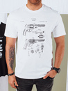 Herren T-shirt mit Aufdruck Farbe Weiß DSTREET RX5429
