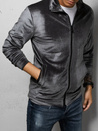 Herren Sweatshirt aus grauem Velours Dstreet BX5535