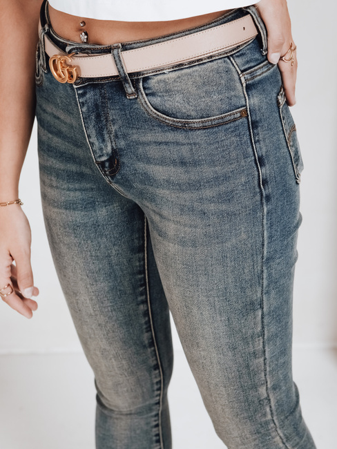 Damen Skinny Jeans mit hoher Taille blau Dstreet UY2792