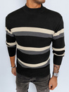 Herren Gestreifte Pullover Farbe Schwarz DSTREET WX2127