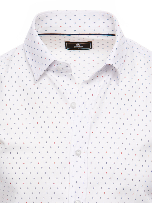 Herren Gemustertes Hemd Farbe Weiß DSTREET DX2460