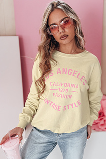 Damen Einheitsgröße Übergröße KALISTYLE Sweatshirt hellgelb Dstreet BY1366