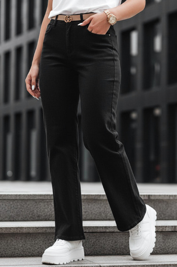 Damenhose mit weitem Bein DELUSSIA schwarz Dstreet UY2669