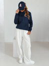 Damen Kapuzenpullover BASIC Dunkelblau BY0561