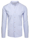 Herren Langarmhemd mit schmalem Kragen blau Dstreet DX2662_1