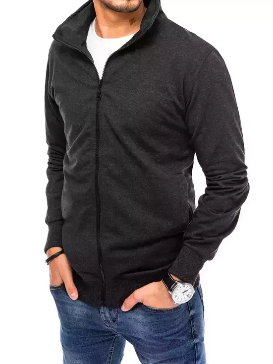 Herren Sweatshirt Zip Dunkelgrau Dstreet BX5087