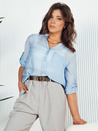 Damen Elegant Hemd LUNA Farbe Himmelblau DSTREET RY2326