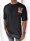 Herren T-shirt mit Aufdruck Schwarz Dstreet RX5304