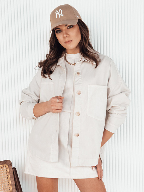 Damen Hemdjacke DOSTA Farbe Beige DSTREET TY4144