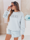 Damen Sweatshirt in Übergröße mit Stickerei EASYJOY blau Dstreet BY1516