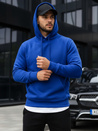 Herren Kapuzenpullover Blau BX2392