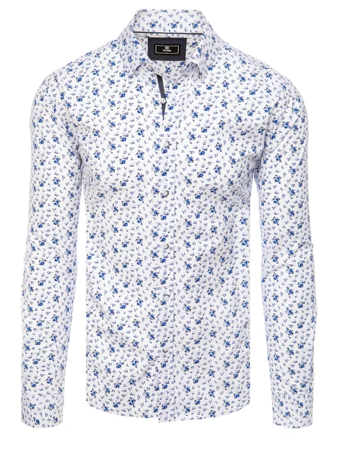 Herren Gemustertes Hemd Farbe Weiß DSTREET DX2397