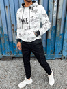 Herren Kapuzenpulli weiß Dstreet BX5748