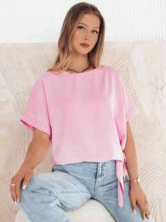 Damen Bluse mit kurze Ärmeln ROPEZ Farbe Rosa DSTREET RY2467_1