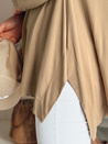 Damen Bluse in Übergröße mit COMFILA Anhänger dunkelbraun Dstreet RY2789