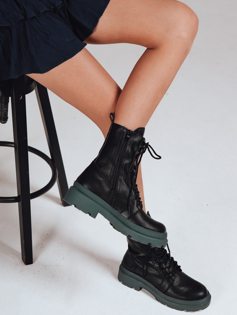 Damen HARDSTEP Schnürstiefel schwarz Dstreet ZY1304