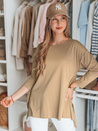 Damen Bluse in Übergröße mit COMFILA Anhänger dunkelbraun Dstreet RY2789