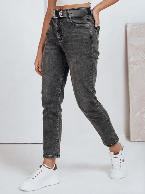 Damen Mom Fit Jeans schwarz Dstreet UY2740