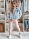 Damen Freizeithose mit Gürtel MADELINA rosa Dstreet UY2627