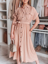 SUNNI LOVE Maxikleid aus Leinen rosa Dstreet EY2609