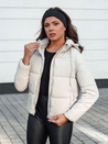 Damen Winter NORDPUFF Daunenjacke mit Kapuze grau Dstreet TY4645