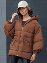 Damen Steppjacke mit Kapuze PARIMA camel Dstreet TY4510