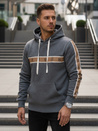 Herren Kapuzenpulli dunkelgrau Dstreet BX5936