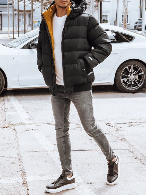 Herren Winter Steppjacke Schwarz Dstreet TX4214