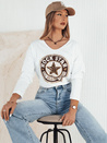 Damen Bluse mit langen Ärmeln PURAS Farbe Weiß DSTREET RY2437