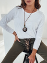 MINIMODA Damen Einheitsgröße Bluse mit Anhänger weiß Dstreet RY2679