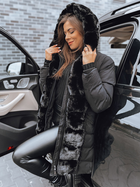 Damen Winterjacke CLUSTER schwarz Dstreet TY4030