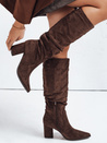 Damen Wildleder braun Stiefel Dstreet ZY1164