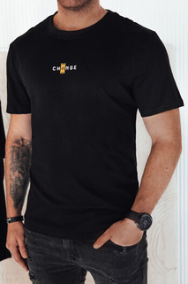 Herren T-shirt mit Aufdruck Farbe Schwarz DSTREET RX5461