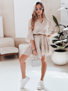 Sommer-Musselin-Kleid LYVONNE hellbeige Dstreet EY2615