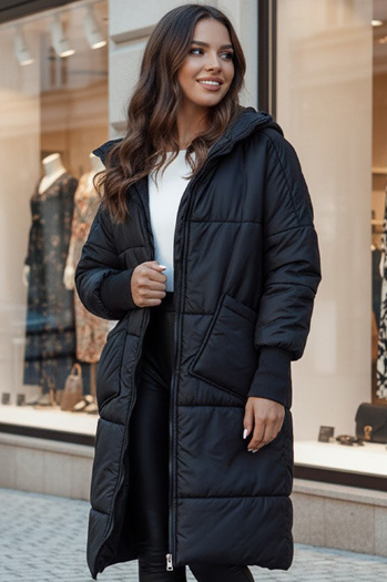 NADIA Steppmantel für Damen in Übergröße schwarz Dstreet TY4542z