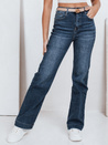 Blaue Damenjeans mit weitem Bein Dstreet UY2776