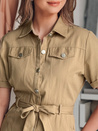LOVE ME MIDI Midi-Hemdkleid beige Dstreet EY2594