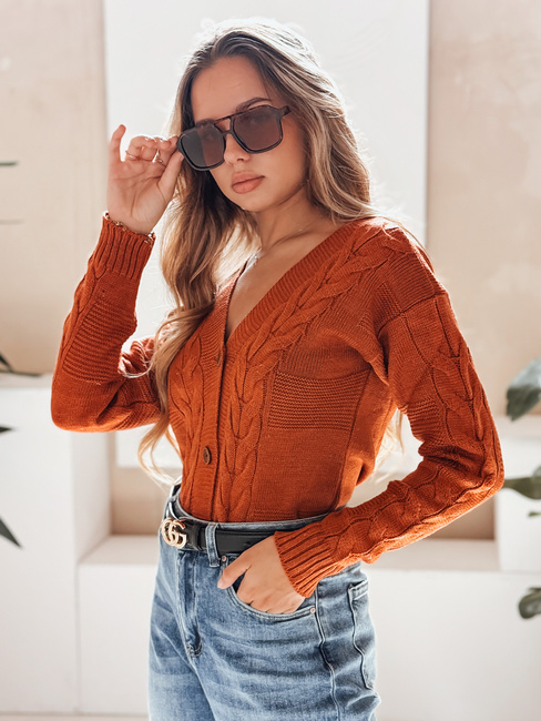 Damen Pullover RUSTICHE rot Dstreet MY2423
