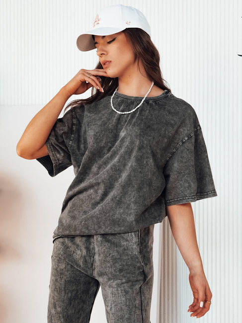 Damen Basic T-shirt DREY Farbe Grau DSTREET RY2482