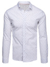 Herren Freizeithemd weiß gemustert Dstreet DX2627