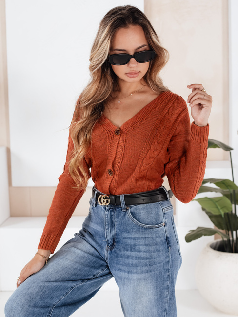 Damen Strickjacke MELANIA Farbe Rot DSTREET MY1651