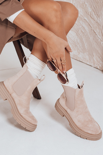 Damen Wildleder beige MADDEN Dstreet Stiefel ZY0415