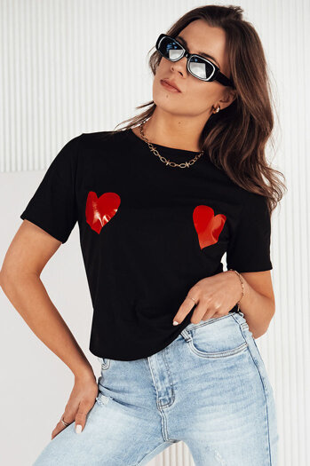 Damen T-shirt PALIS schwarz Dstreet RY2430