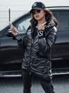 Damen Übergangs-Steppjacke mit Kapuze FASHION CHIC schwarz Dstreet TY4583