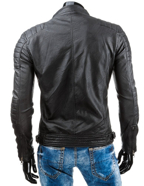 Herren Kunstlederjacke Farbe Grün DSTREET TX3247