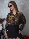 Damen Shirt in Übergröße PANTHEAS mit Leopardenmuster Dstreet RY2709